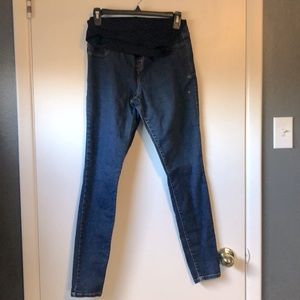 Maternity blue Jean legging